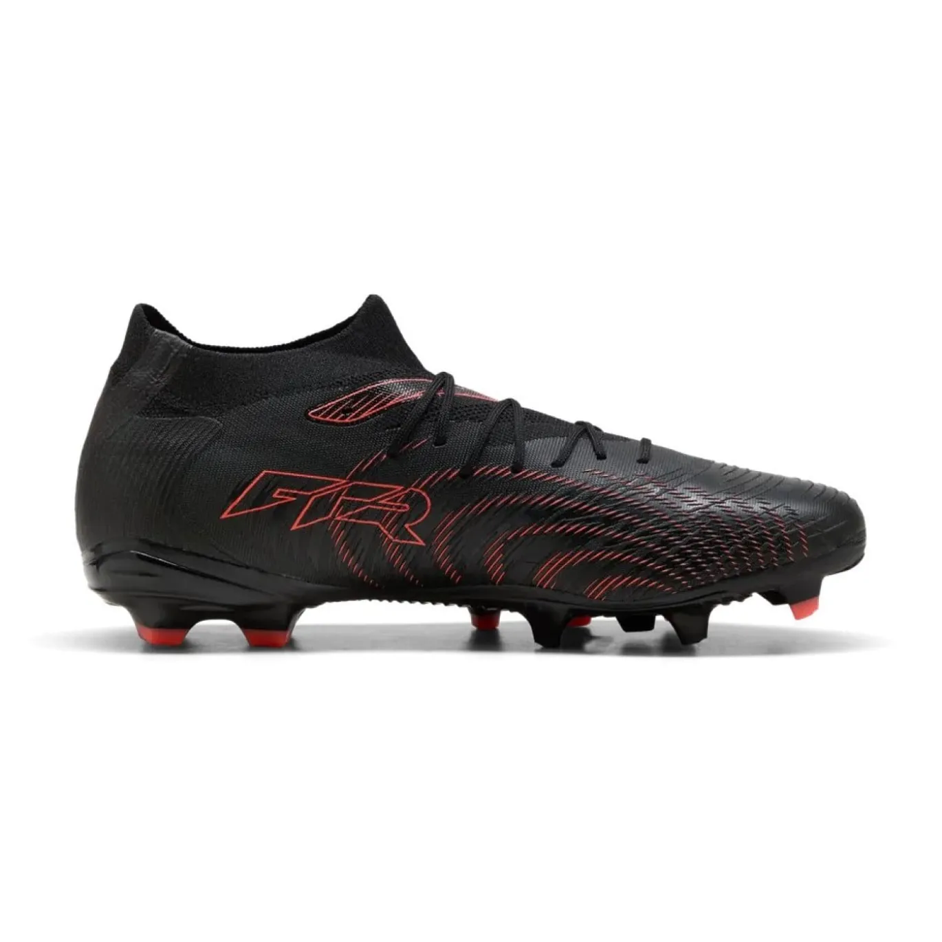 PUMA Future 9 Match Gras / Kunstgras Voetbalschoenen (MG) Zwart Rood