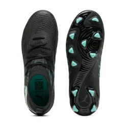 PUMA Future 9 Match Gras / Kunstgras Voetbalschoenen (MG) Kids Zwart Intense Mint Wit