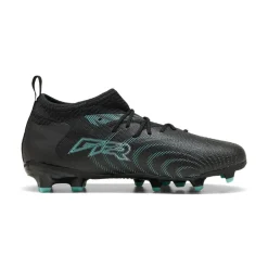 PUMA Future 9 Match Gras / Kunstgras Voetbalschoenen (MG) Kids Zwart Intense Mint Wit
