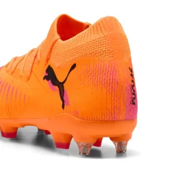 PUMA Future 8 Match IJzeren-Nop Voetbalschoenen (SG) Oranje Roze Zwart