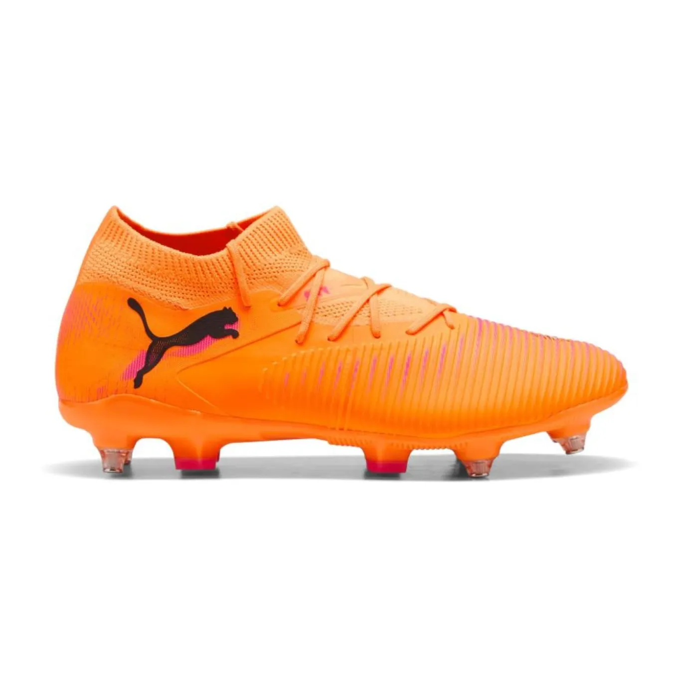 PUMA Future 8 Match IJzeren-Nop Voetbalschoenen (SG) Oranje Roze Zwart
