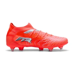 PUMA Future 9 Match IJzeren-Nop Voetbalschoenen (SG) Felrood Zilver Zwart