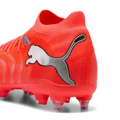 PUMA Future 9 Match IJzeren-Nop Voetbalschoenen (SG) Felrood Zilver Zwart