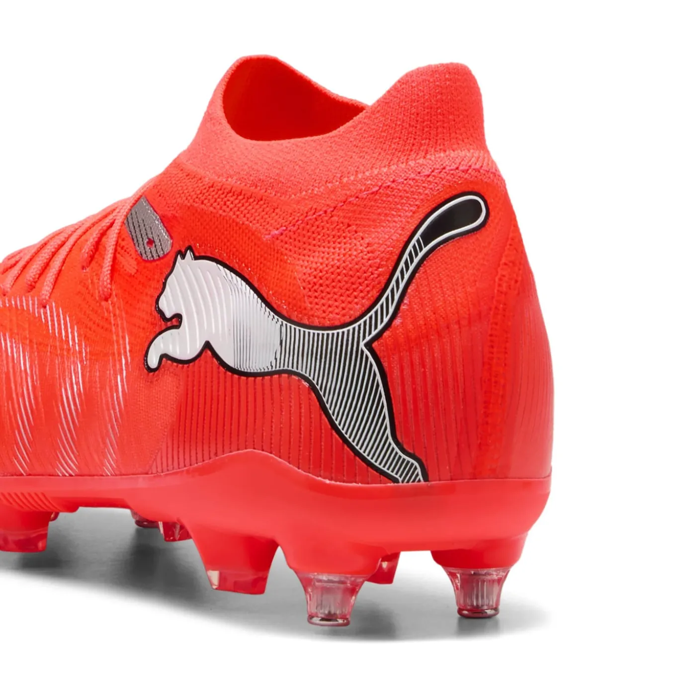 PUMA Future 9 Match IJzeren-Nop Voetbalschoenen (SG) Felrood Zilver Zwart