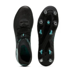 PUMA Future 9 Match IJzeren-Nop Voetbalschoenen (SG) Zwart Intense Mint Wit