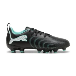 PUMA Future 9 Play Gras / Kunstgras Voetbalschoenen (MG) Kids Zwart Intense Mint Wit