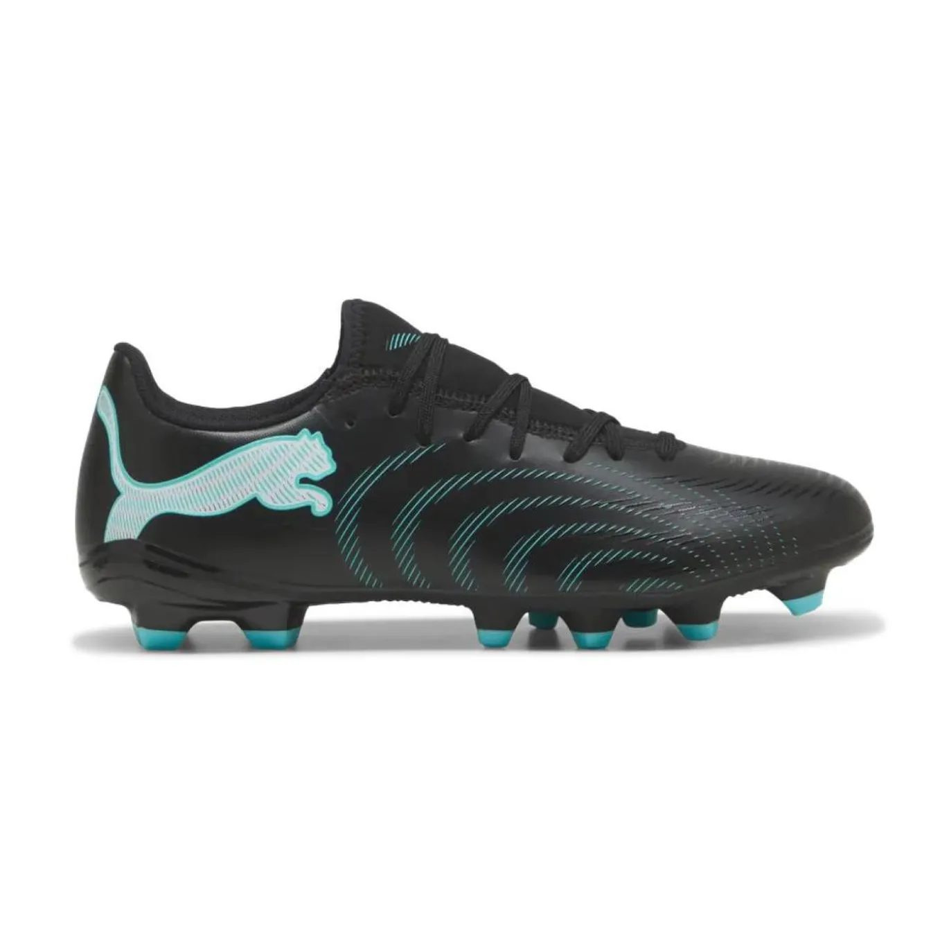 PUMA Future 9 Play Gras / Kunstgras Voetbalschoenen (MG) Zwart Intense Mint Wit