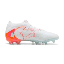 PUMA Future 9 Pro Brilliance Gras / Kunstgras Voetbalschoenen (MG) Dames Wit Feloranje Roze Lichtblauw