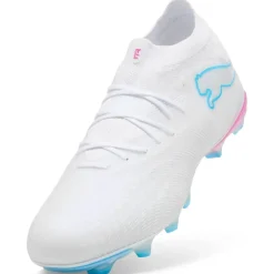 PUMA Future 9 Pro Gras / Kunstgras Voetbalschoenen (MG) Wit Felblauw Felroze
