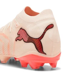 PUMA Future 9 Pro Gras / Kunstgras Voetbalschoenen (MG) Gebroken Wit Zwart Roze