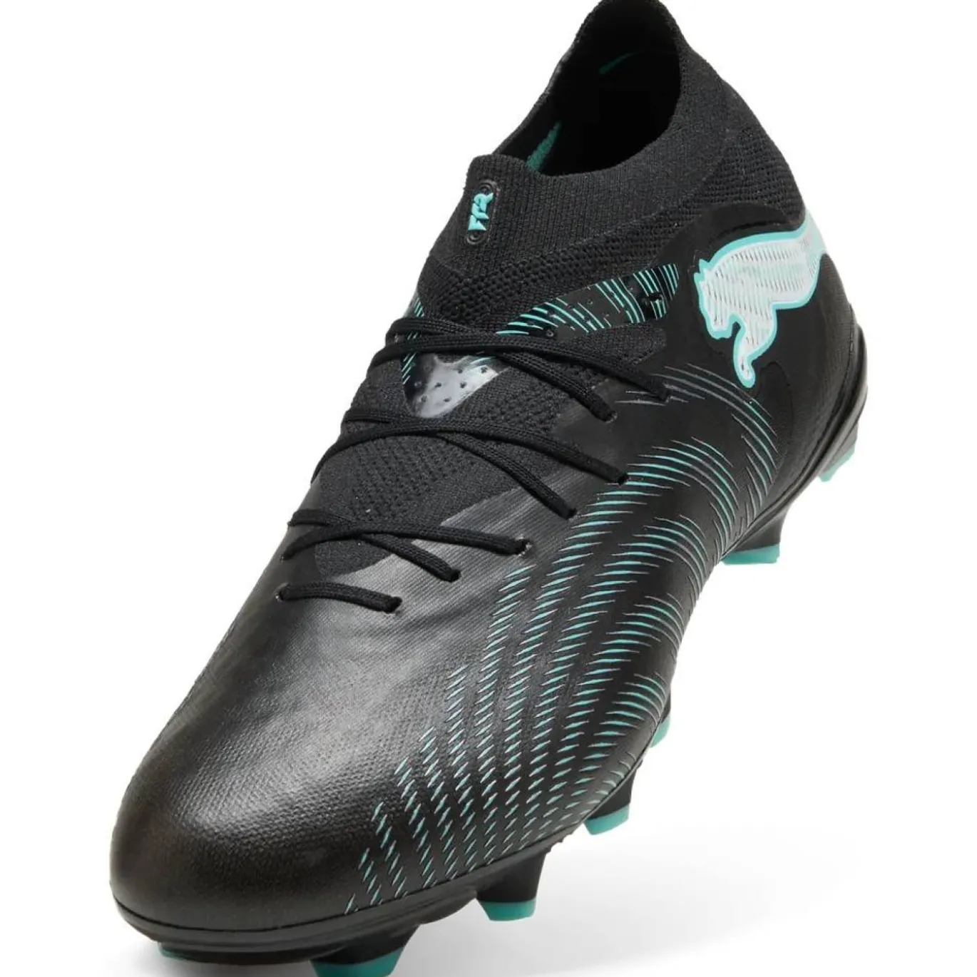 PUMA Future 9 Pro Gras / Kunstgras Voetbalschoenen (MG) Zwart Intense Mint Wit
