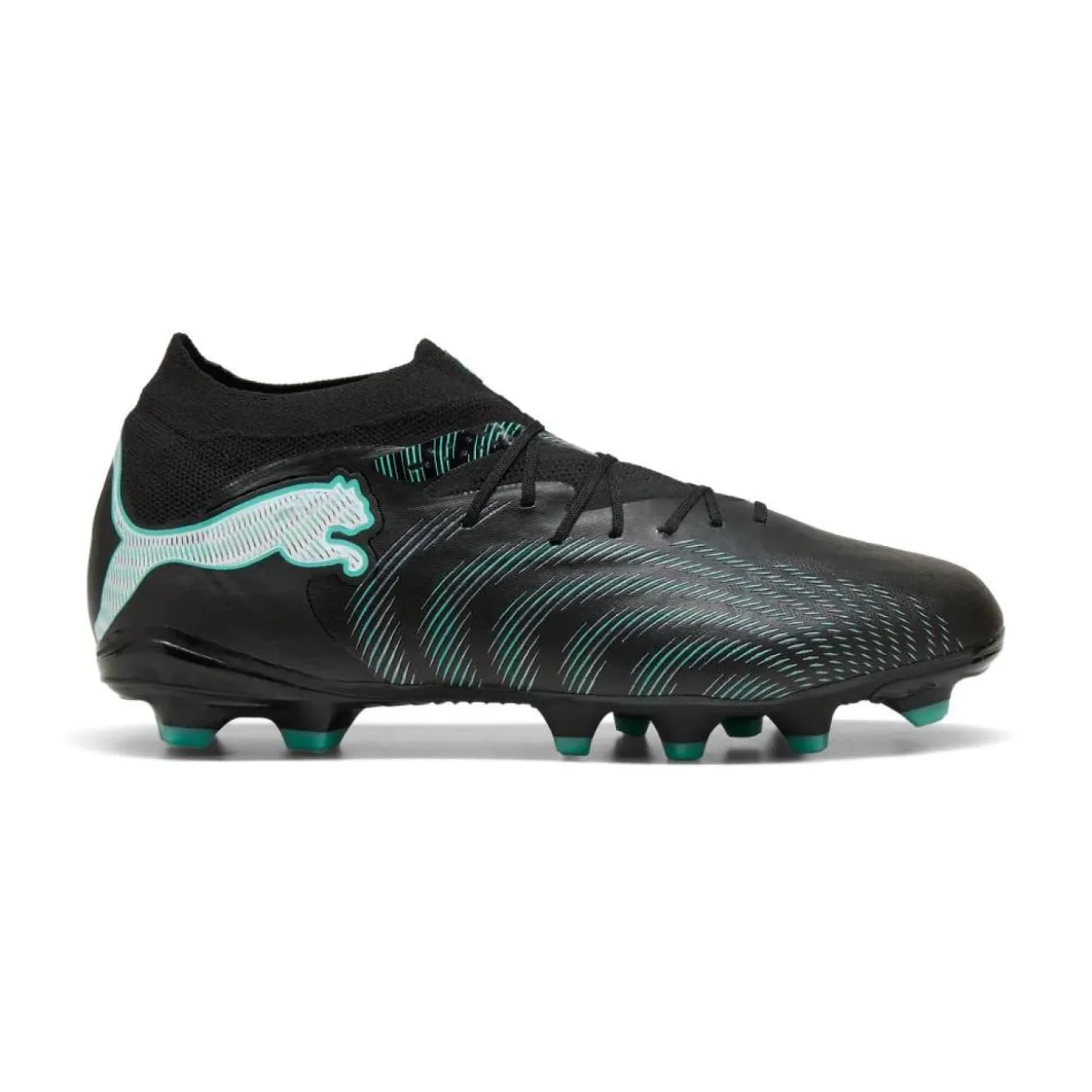 PUMA Future 9 Pro Gras / Kunstgras Voetbalschoenen (MG) Zwart Intense Mint Wit