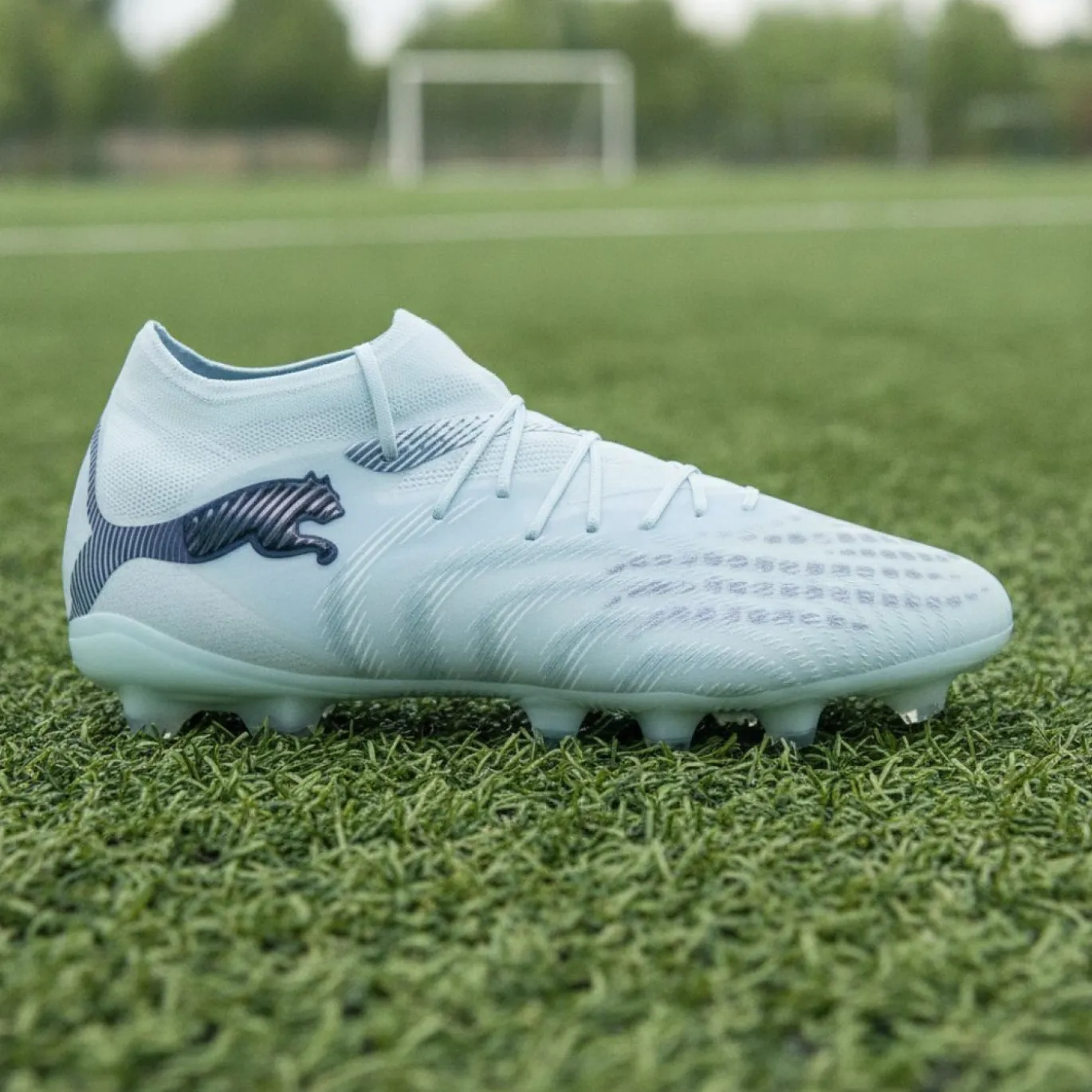 PUMA Future 9 Pro Gras / Kunstgras Voetbalschoenen (MG) Lichtblauw Blauw