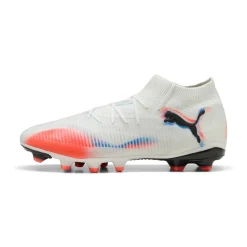 PUMA Future 8 Pro Gras / Kunstgras Voetbalschoenen (MG) Wit Felrood Blauw