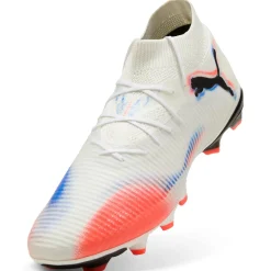 PUMA Future 8 Pro Gras / Kunstgras Voetbalschoenen (MG) Wit Felrood Blauw