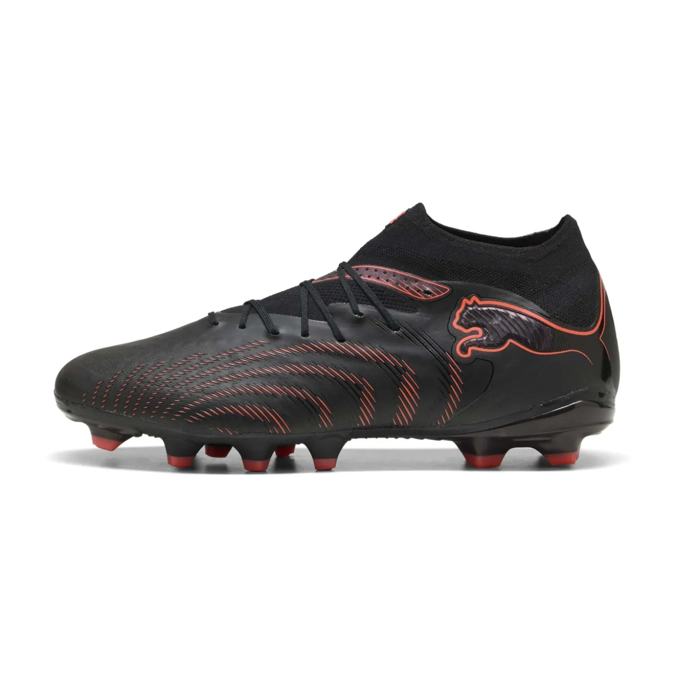 PUMA Future 9 Pro Gras / Kunstgras Voetbalschoenen (MG) Zwart Rood
