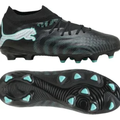 PUMA Future 9 Pro Gras / Kunstgras Voetbalschoenen (MG) Kids Zwart Intense Mint Wit