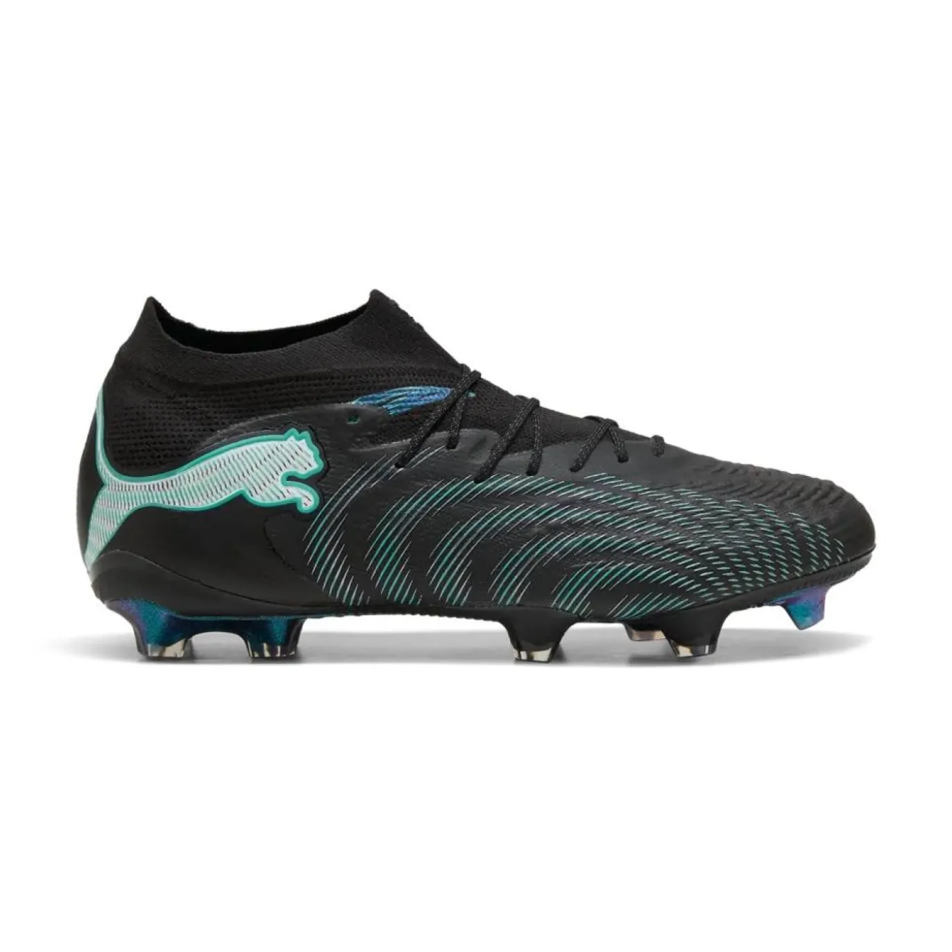 PUMA Future 9 Ultimate Gras Voetbalschoenen (FG) Zwart Intense Mint Wit