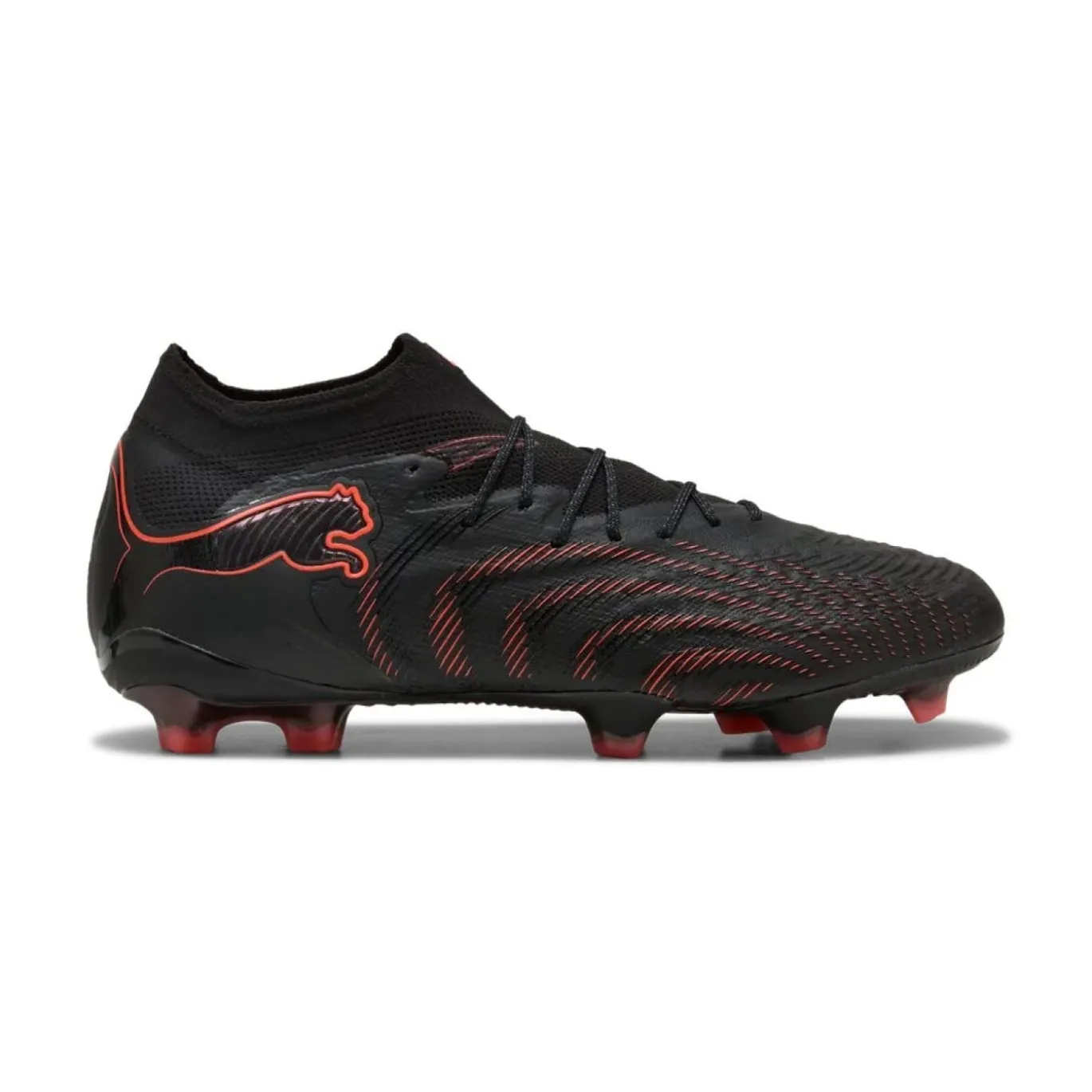PUMA Future 9 Ultimate Gras Voetbalschoenen (FG) Zwart Rood