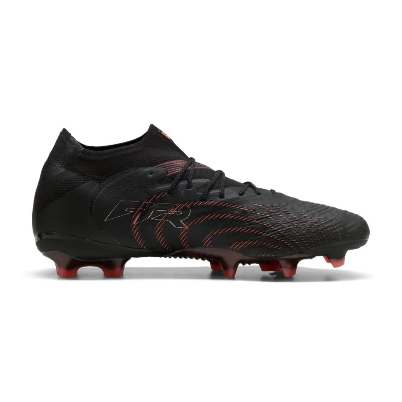 PUMA Future 9 Ultimate Gras Voetbalschoenen (FG) Zwart Rood