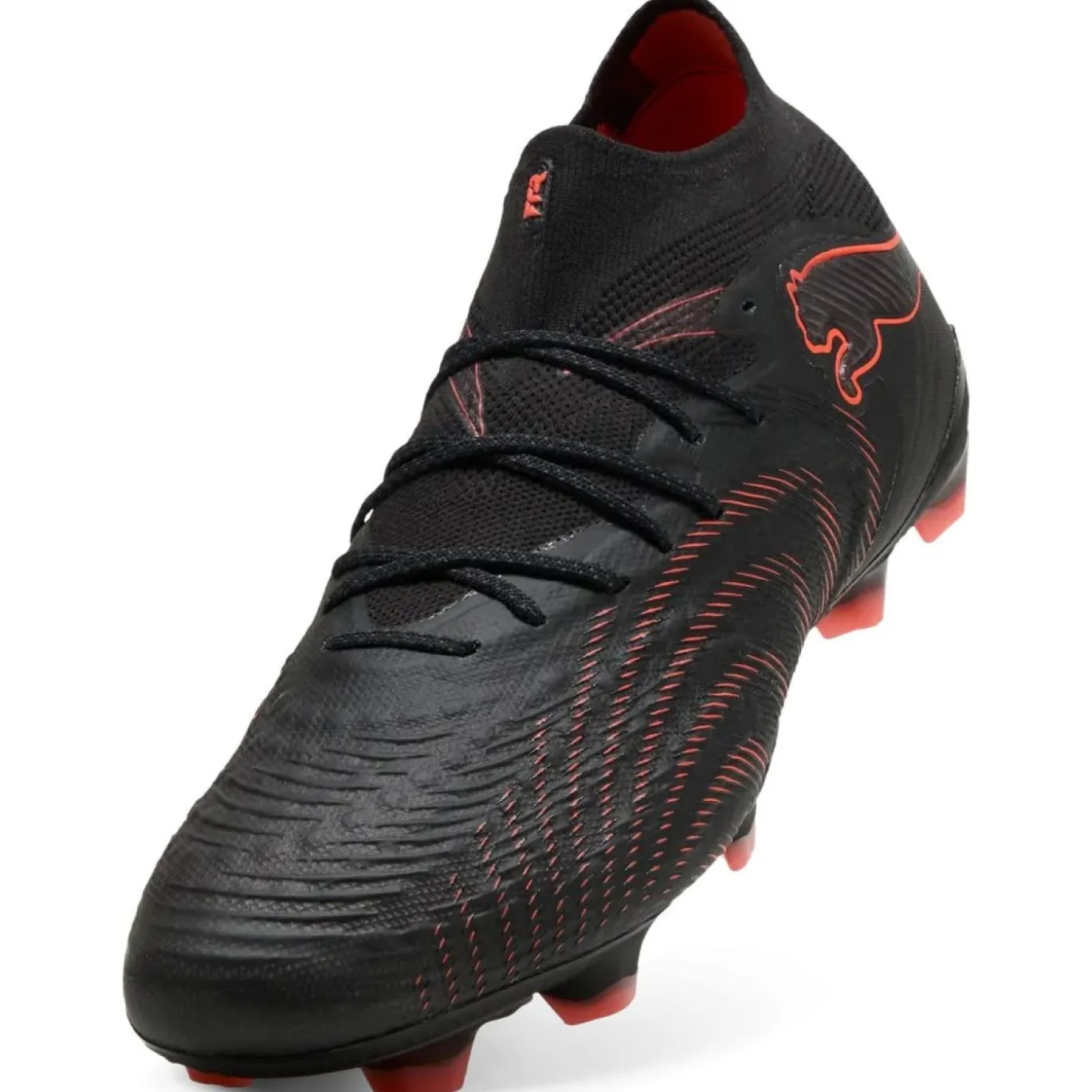 PUMA Future 9 Ultimate Gras Voetbalschoenen (FG) Zwart Rood