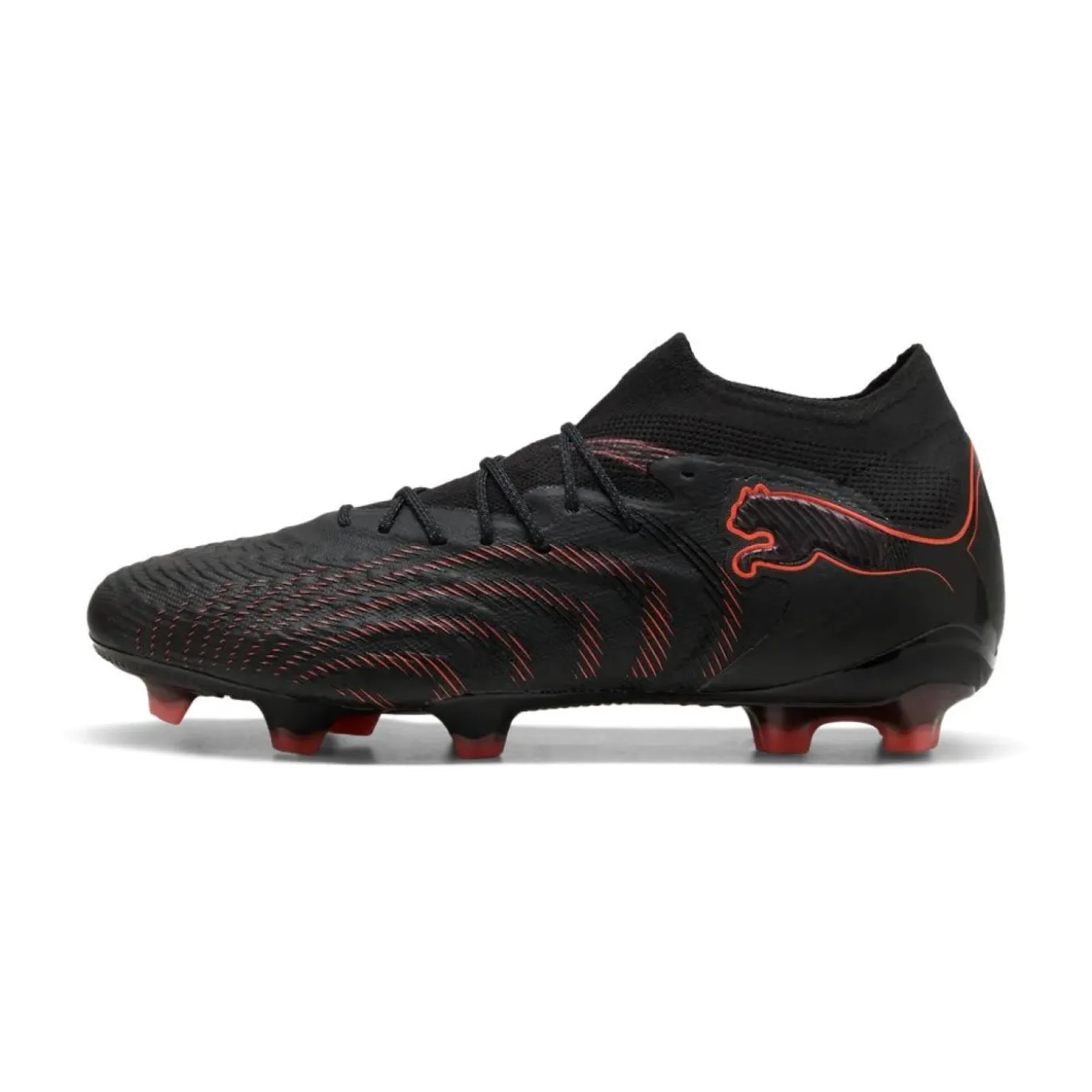 PUMA Future 9 Ultimate Gras Voetbalschoenen (FG) Zwart Rood