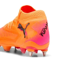 PUMA Future 8 Ultimate IJzeren-Nop Voetbalschoenen (SG) Oranje Roze Zwart
