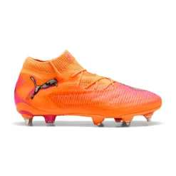 PUMA Future 8 Ultimate IJzeren-Nop Voetbalschoenen (SG) Oranje Roze Zwart