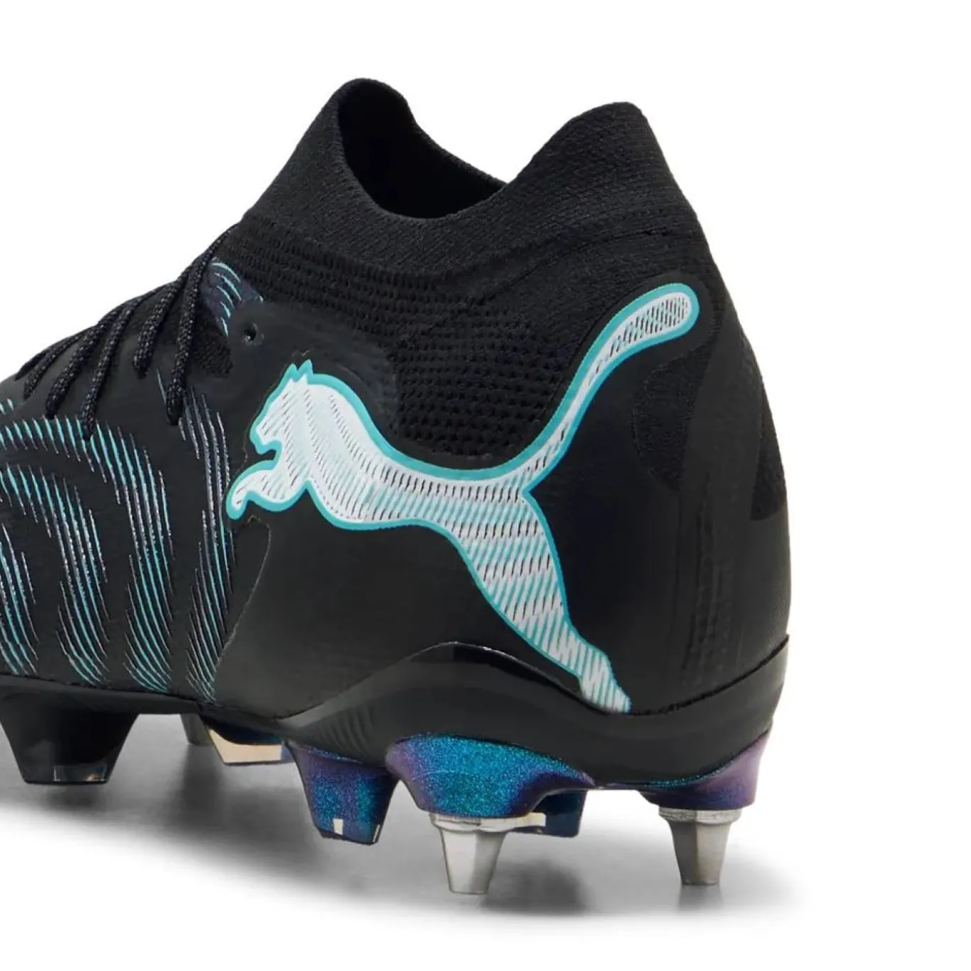 PUMA Future 9 Ultimate IJzeren-Nop Voetbalschoenen (SG) Zwart Intense Mint Wit