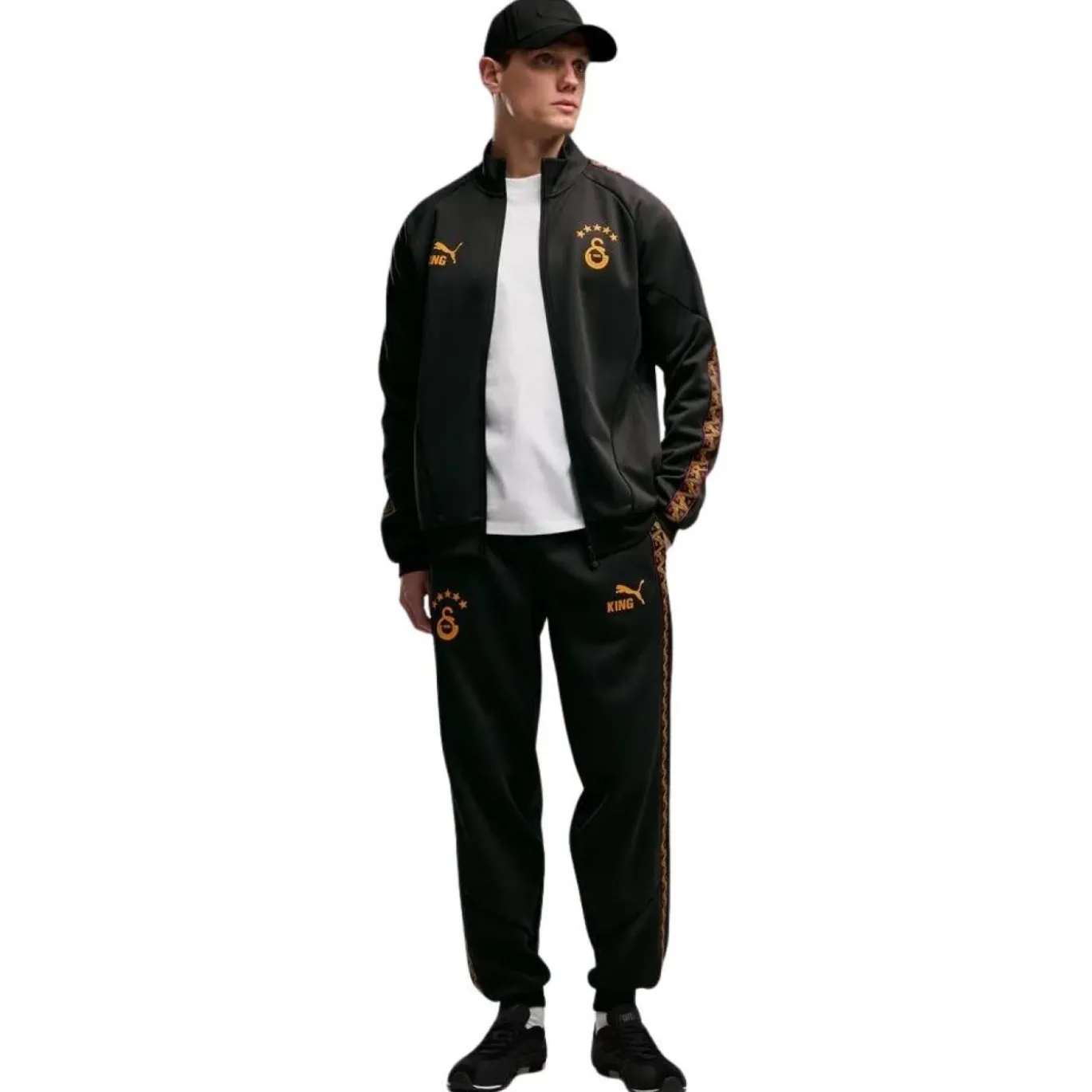 PUMA Galatasaray SK KING Anthem Trainingspak 2026-2027 Donkergrijs Oranje