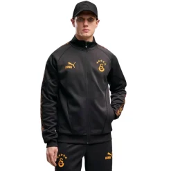 PUMA Galatasaray SK KING Anthem Trainingsjack 2026-2027 Donkergrijs Oranje
