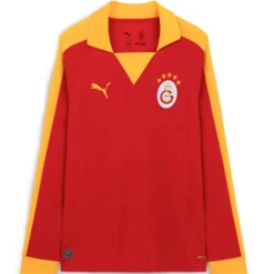 PUMA Galatasaray T7 Thuisshirt Lange Mouwen 1980 Rood Oranje