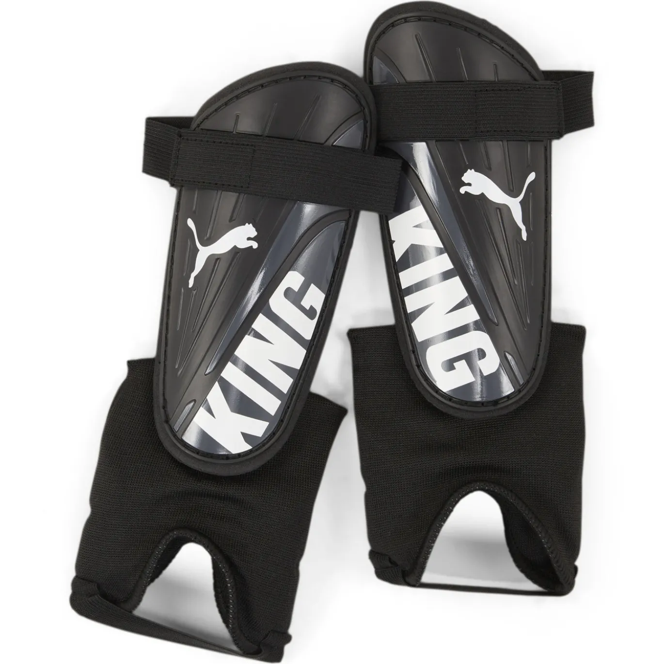 PUMA King Enkel Scheenbeschermers Zwart Wit