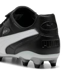 PUMA King Liga Gras / Kunstgras Voetbalschoenen (MG) Zwart Zilver Wit