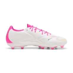 PUMA King 20 Match Gras / Kunstgras Voetbalschoenen (MG) Wit Felroze Blauw Geel