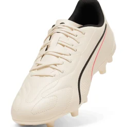 PUMA King 20 Play Gras / Kunstgras Voetbalschoenen (MG) Gebroken Wit Zwart Rood