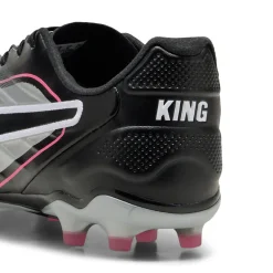 PUMA King Pro Gras / Kunstgras Voetbalschoenen (MG) Zilver Zwart Roze