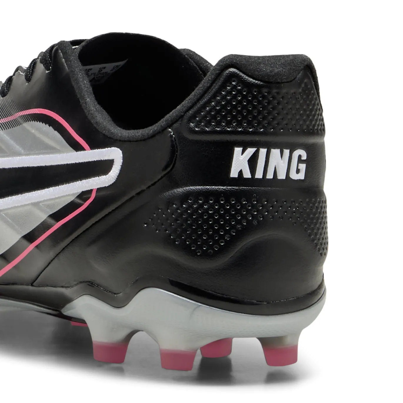 PUMA King Pro Gras / Kunstgras Voetbalschoenen (MG) Zilver Zwart Roze