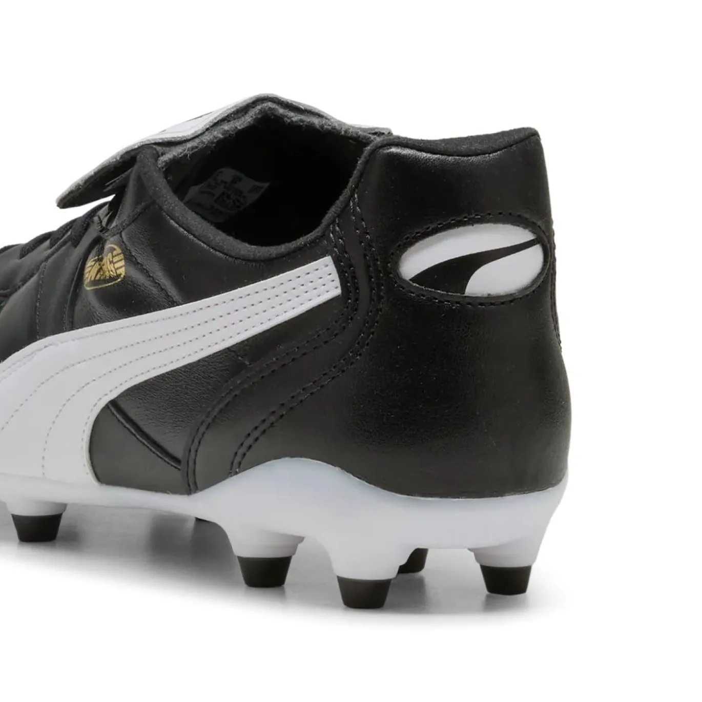 PUMA King Top Gras / Kunstgras Voetbalschoenen (MG) Zwart Goud Wit