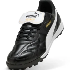 PUMA King Top TT Turf Voetbalschoenen (TF) Zwart Wit