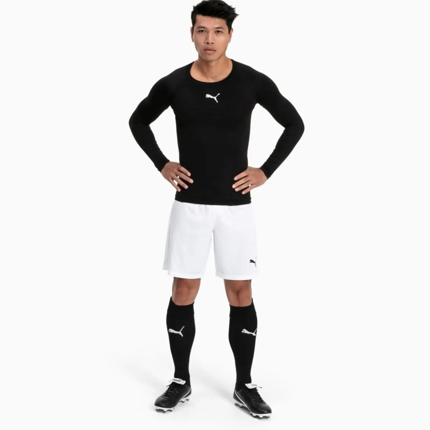 PUMA LIGA Ondershirt Lange Mouwen Zwart
