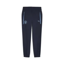 PUMA Manchester City Pumatech Trainingsbroek Woven 2025-2026 Donkerblauw Lichtblauw