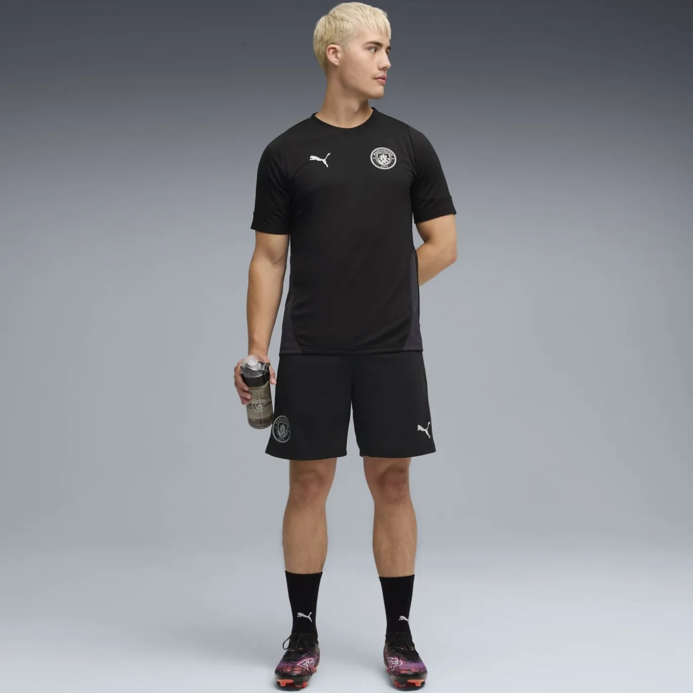 PUMA Manchester City Trainingsshirt 2025-2026 Zwart Wit