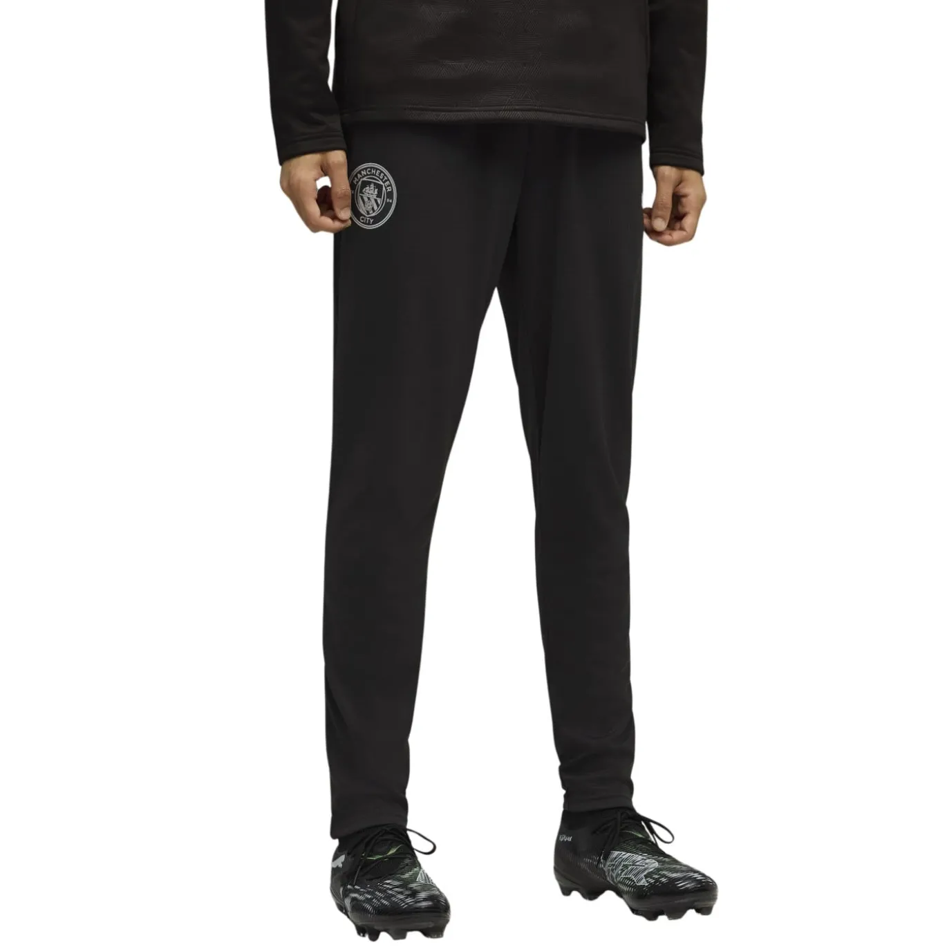 PUMA Manchester City Trainingsbroek 2025-2026 Zwart Zilver