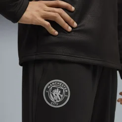 PUMA Manchester City Trainingspak 1/4-Zip 2025-2026 Zwart Zilver