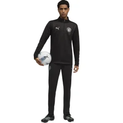 PUMA Manchester City Trainingspak 1/4-Zip 2025-2026 Zwart Zilver