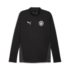 PUMA Manchester City Trainingspak 1/4-Zip 2025-2026 Zwart Zilver