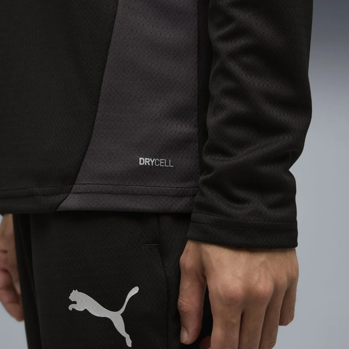 PUMA Manchester City Trainingstrui 1/4-Zip 2025-2026 Zwart Zilver