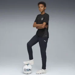 PUMA Manchester City Trainingsbroek 2025-2026 Kids Donkerblauw Wit