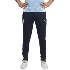 PUMA Manchester City Trainingsbroek 2025-2026 Donkerblauw Wit